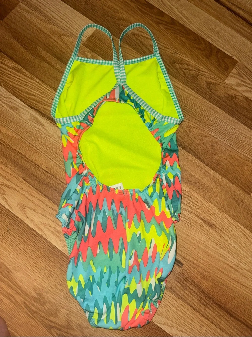 Dolfin Uglies V-Back swimsuit in the  Zippy print, size 36  EUC